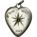 France, Medal, Pendentif Coeur 1ère Guerre Mondiale, 1914-1916, EF(40-45)