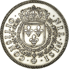 France, Token, Reproduction, Conseil du Roi, Louis XIV, MS(60-62), Silvered