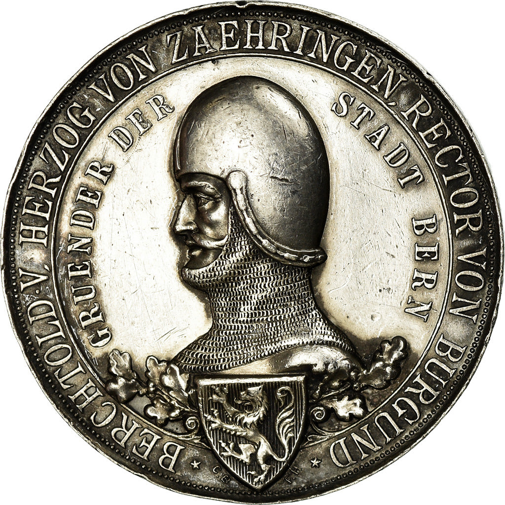 Switzerland, Medal, 700 Ans de la Ville de Berne, 1891, AU(55-58), Silver