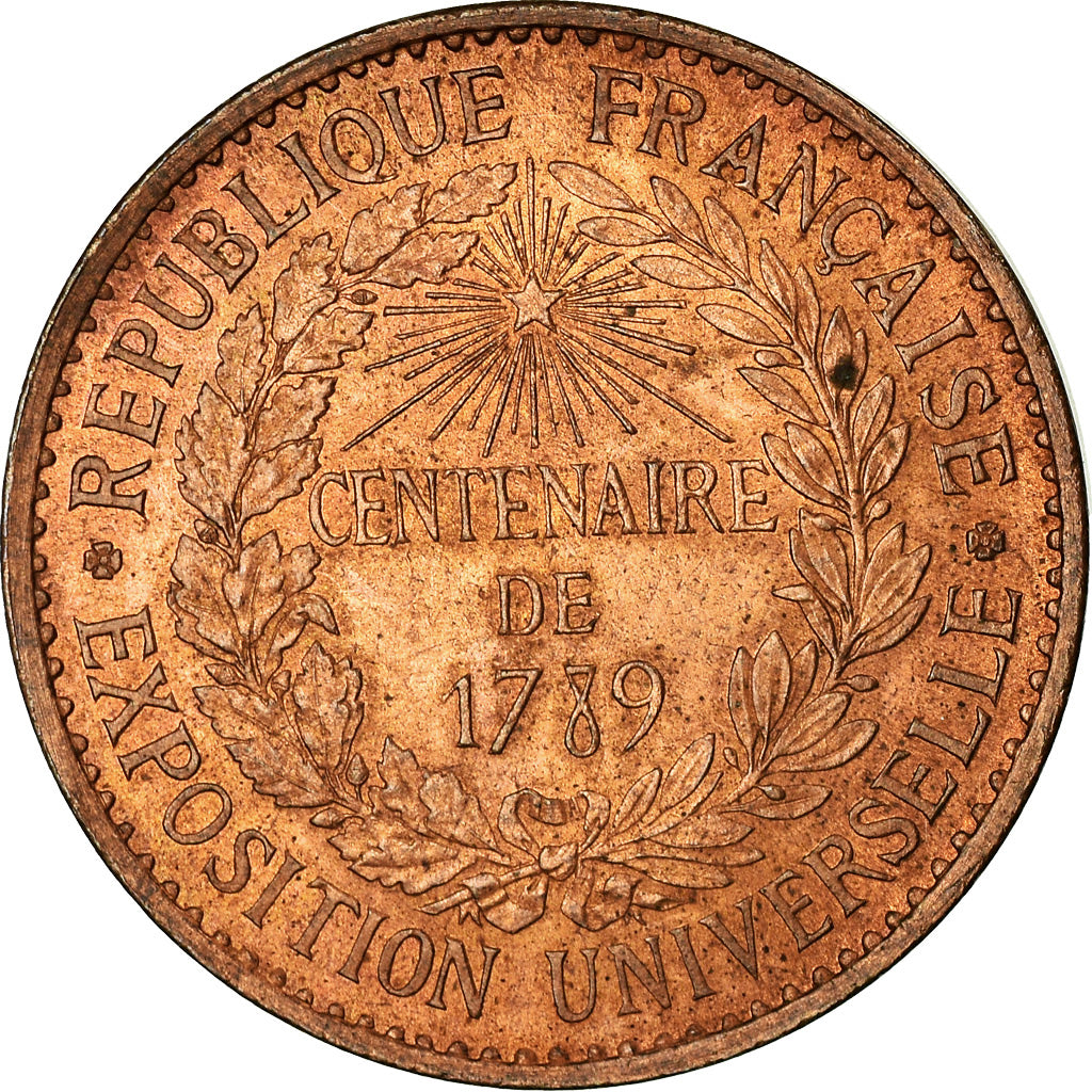 France, Medal, Centenaire de la Révolution, Exposition Universelle, Paris