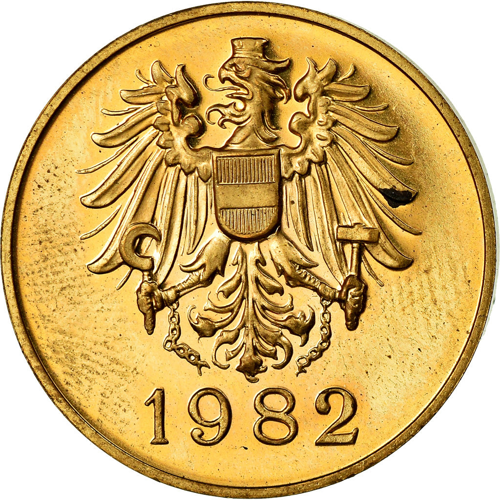 Oostenrijk, Token, Hauptmunzamt, Wien, 1982, UNC-, Copper-Brass
