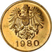 Oostenrijk, Token, Hauptmunzamt, Wien, 1980, UNC-, Copper-Brass