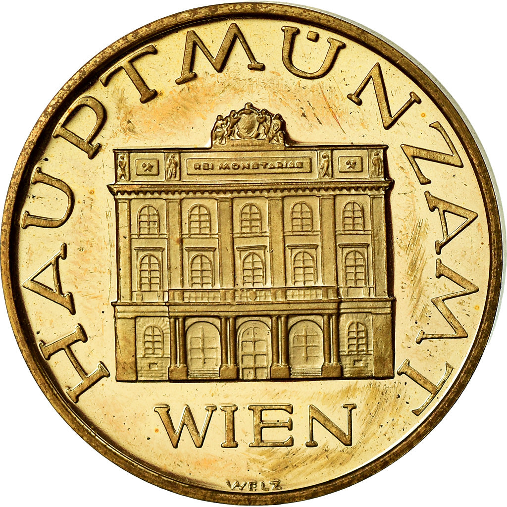 Oostenrijk, Token, Hauptmunzamt, Wien, 1980, UNC-, Copper-Brass