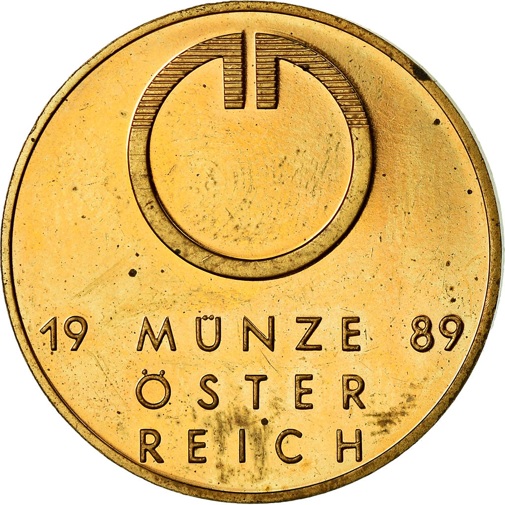 Austria, Token, Munze, 1989, MS(63), Miedź-Mosiądz