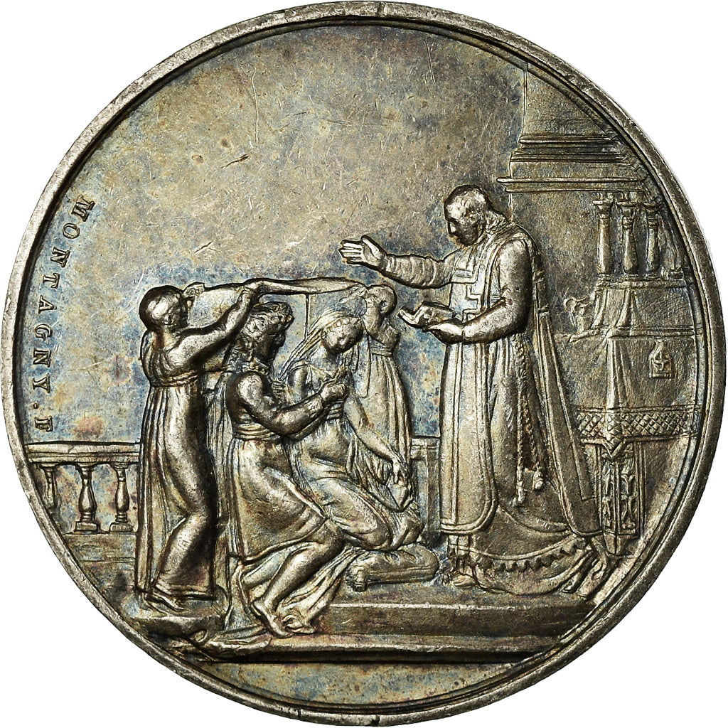 Frankreich, Medaille, Médaille de mariage, Religions & beliefs, Montagny, VZ