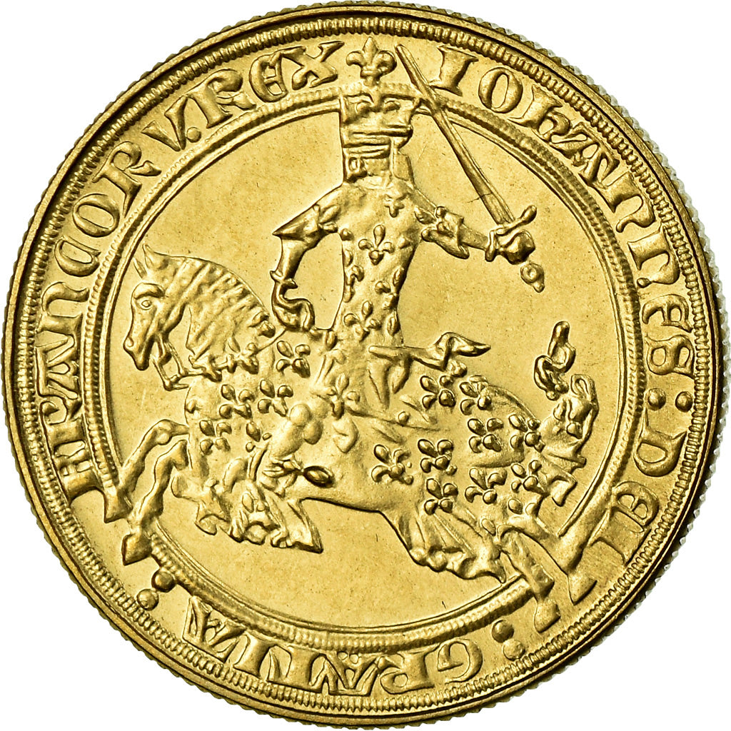 France, Medal, Franc à Cheval, Outils de Frappe Monétaire, 1981, MS(64), Gilt