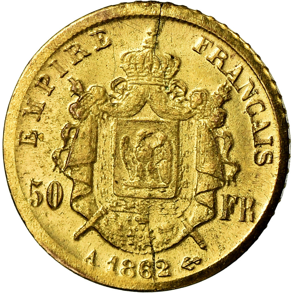 Frankreich, Medaille, Reproduction, 50 francs Or Napoléon III, 1862, VZ, Gold