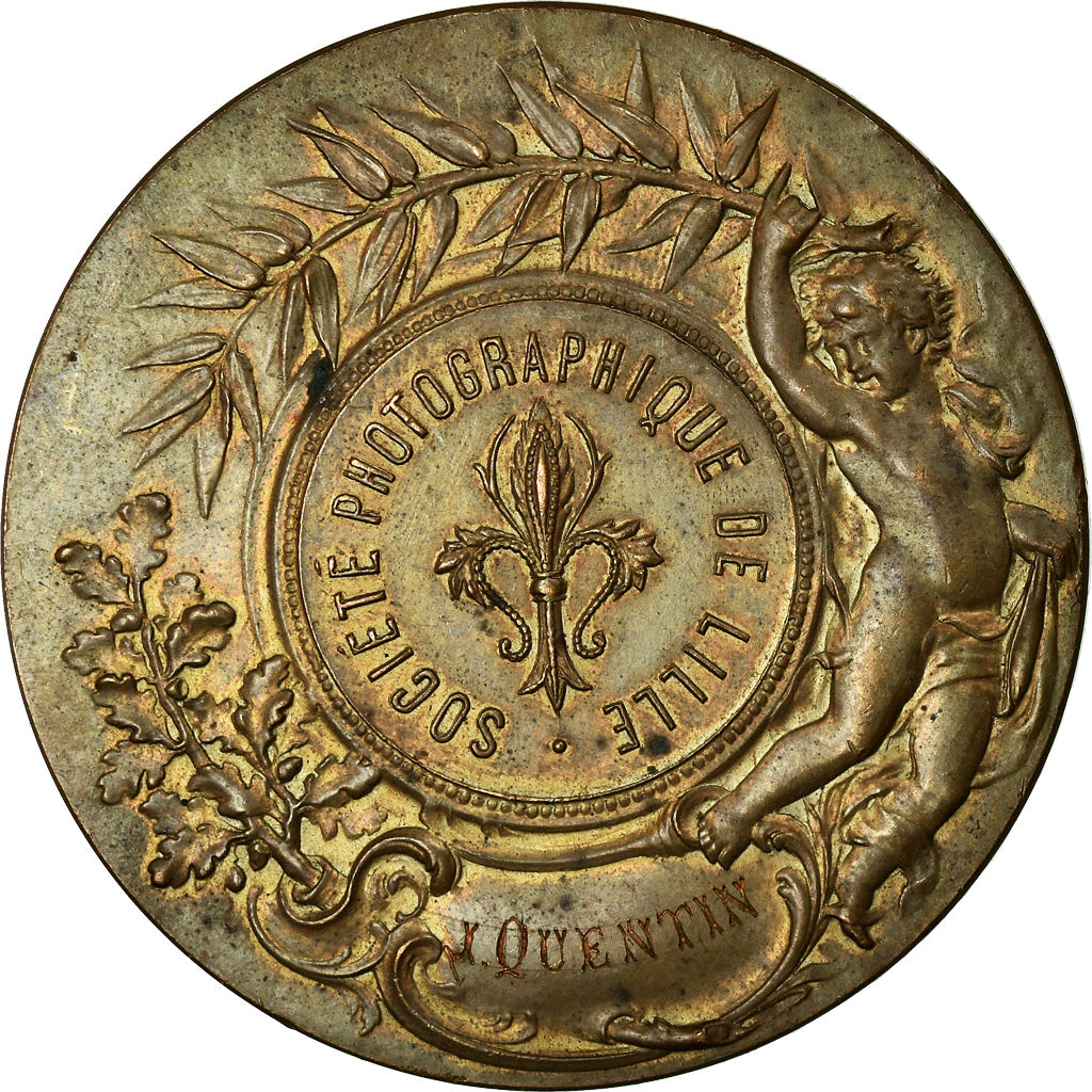 Francja, Medal, Société Photographique de Lille, Sztuka i Kultura, Dupuis.D