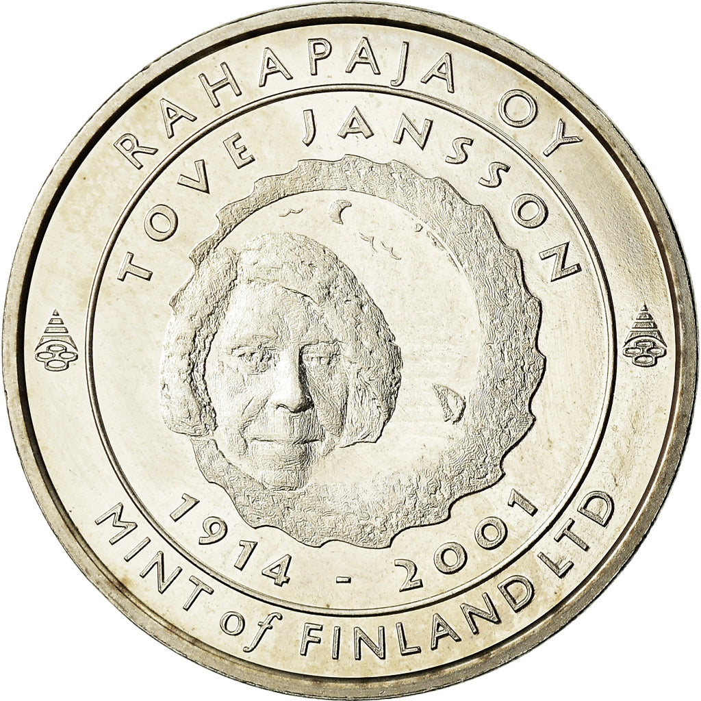 Finland, Token, Rahapaja Oy, Tove Jansson, 2001, MS(64), Copper-nickel
