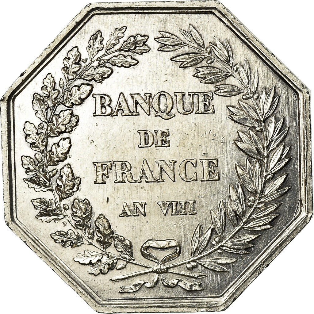 France, Jeton, Banque de France, An VIII, Dumarest, SPL, Argent