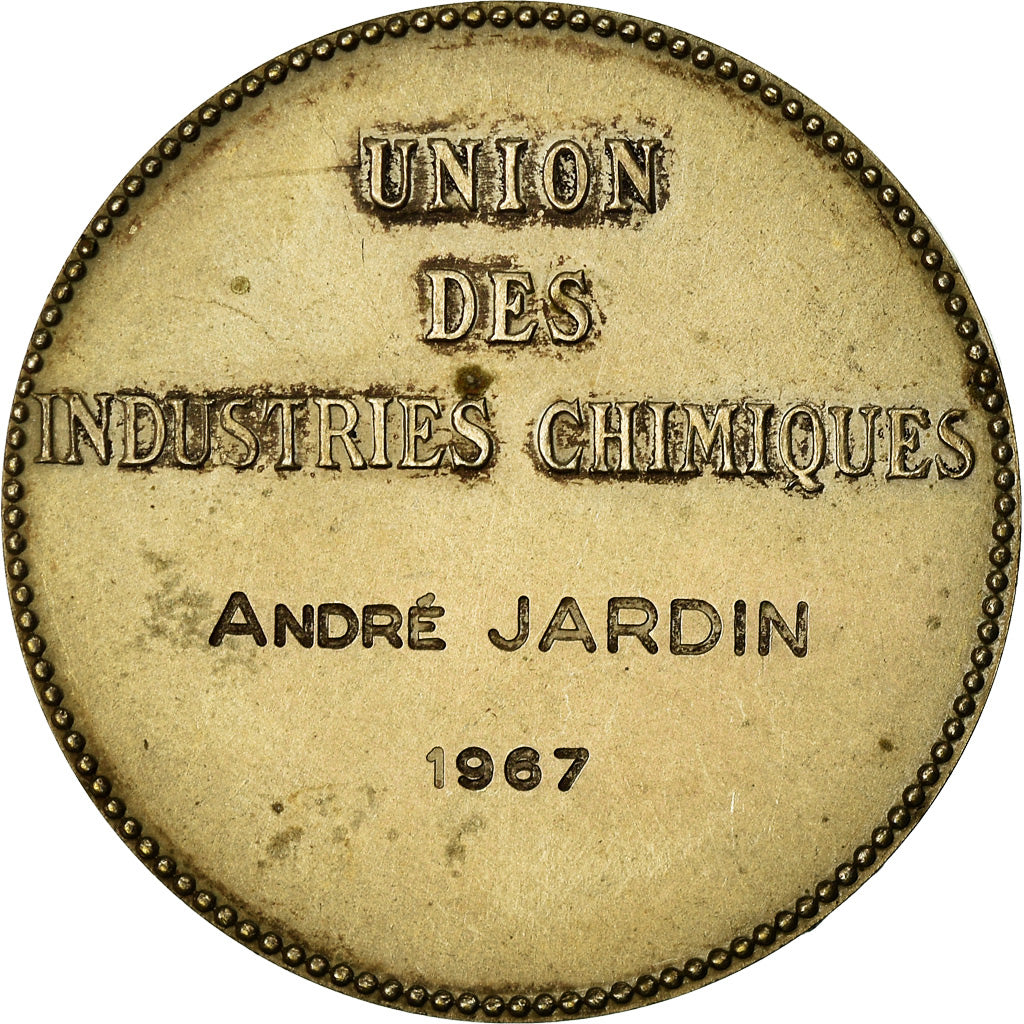 France, Médaille, Union des Industries Chimiques, 1947, TTB+, Silvered bronze