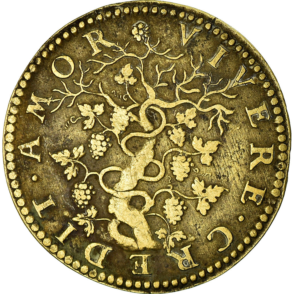 France, Token, Louis XIII , Le Juste, EF(40-45), Brass