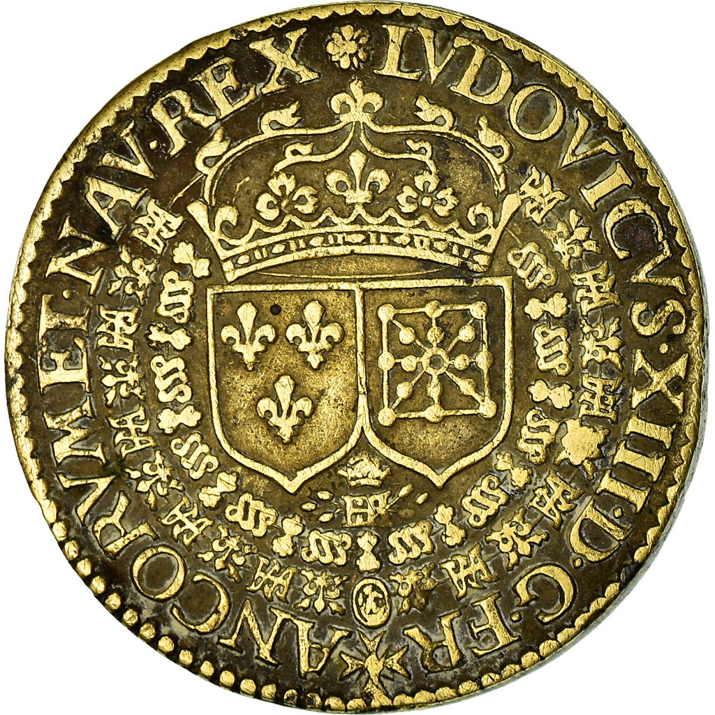 France, Token, Louis XIII , Le Juste, EF(40-45), Brass
