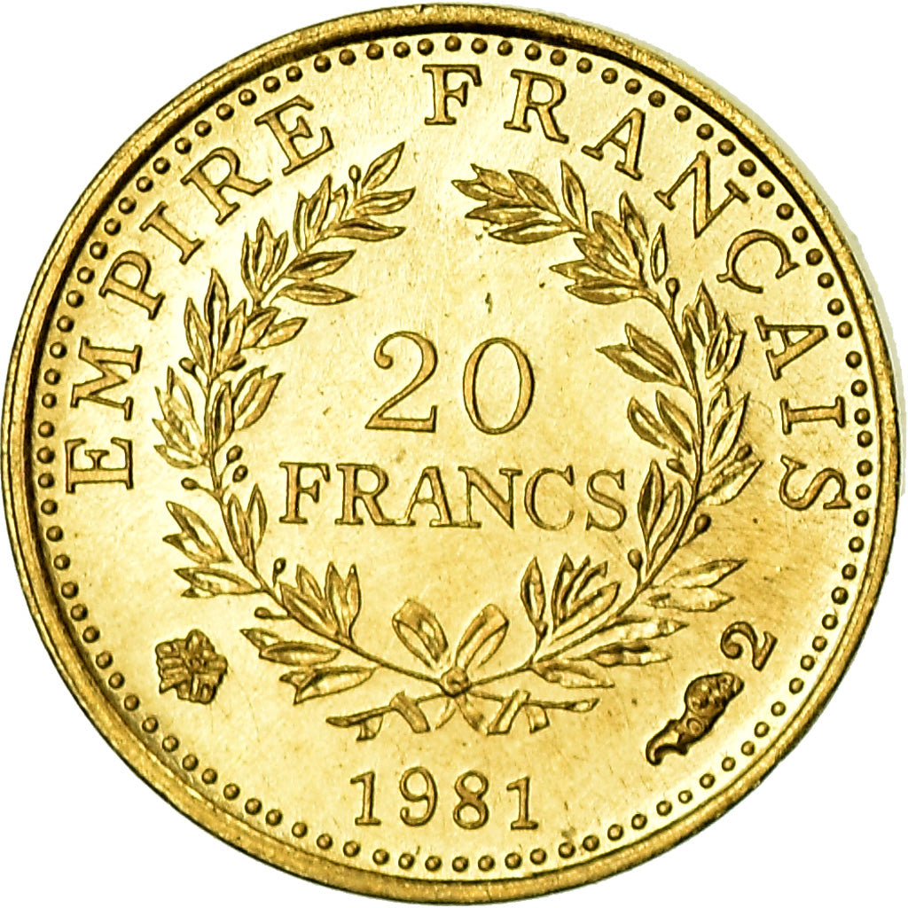France, Medal, Mini-Napoléon, History, 1981, MS(64), Gold