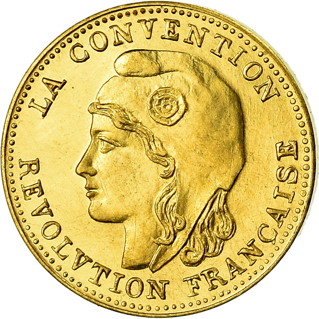 France, Medal, Révolution, 1 Gramme d'or Germinal, History, 1981, MS(65-70)
