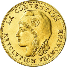 France, Medal, Révolution, 1 Gramme d'or Germinal, History, 1981, MS(65-70)