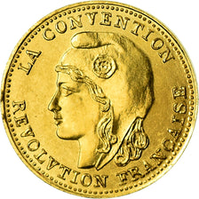 France, Medal, Révolution, 1 Gramme d'or Germinal, History, 1981, MS(65-70)