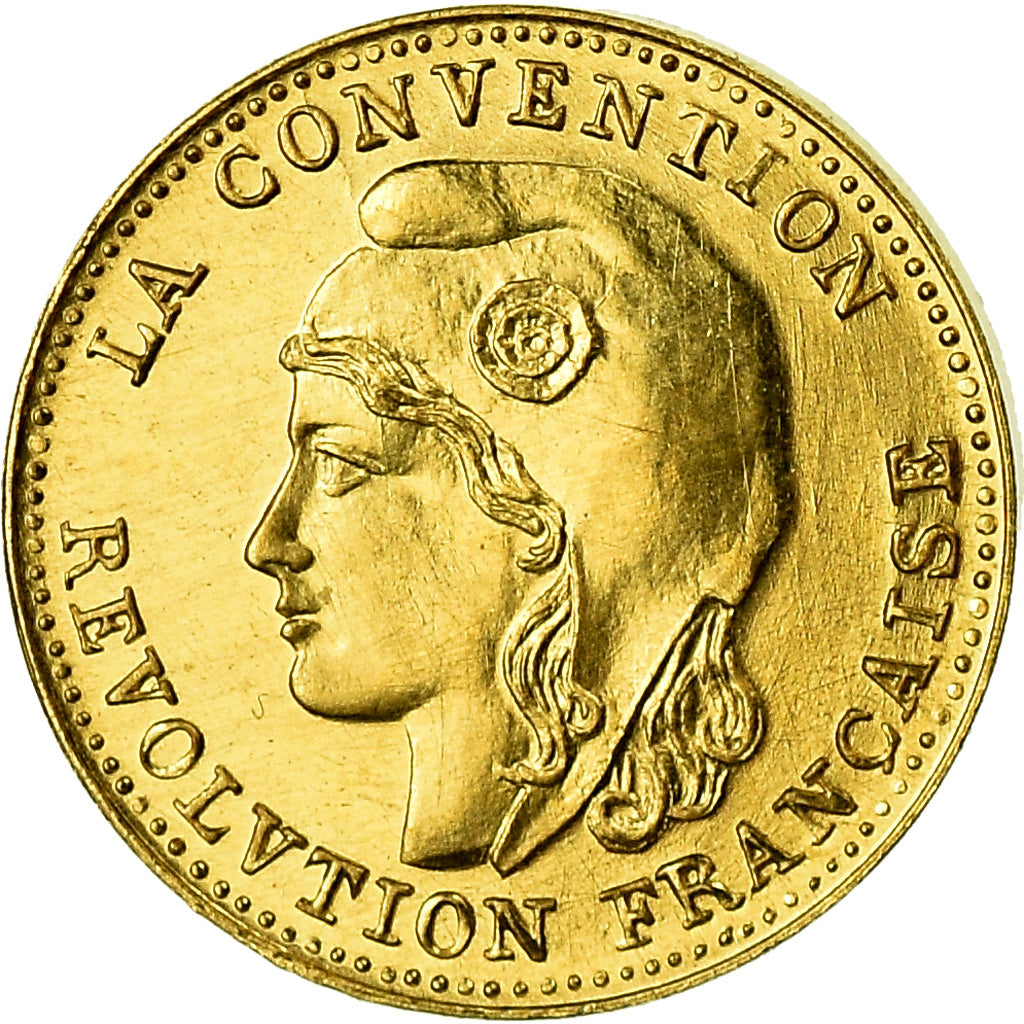 France, Medal, Révolution, 1 Gramme d'or Germinal, History, 1981, MS(65-70)