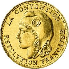 France, Medal, Révolution, 1 Gramme d'or Germinal, History, 1981, MS(65-70)