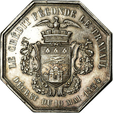 France, Token, Banques Provinciales, Comptoir d'Escompte de Lille, 1854