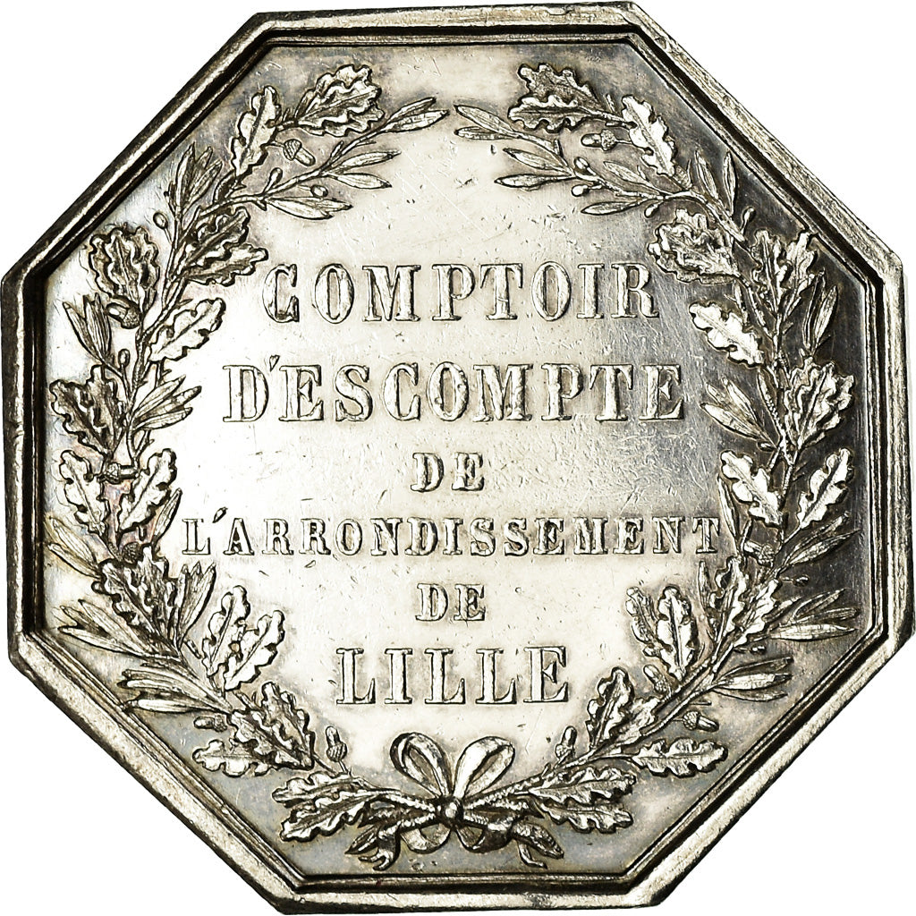 France, Token, Banques Provinciales, Comptoir d'Escompte de Lille, 1854