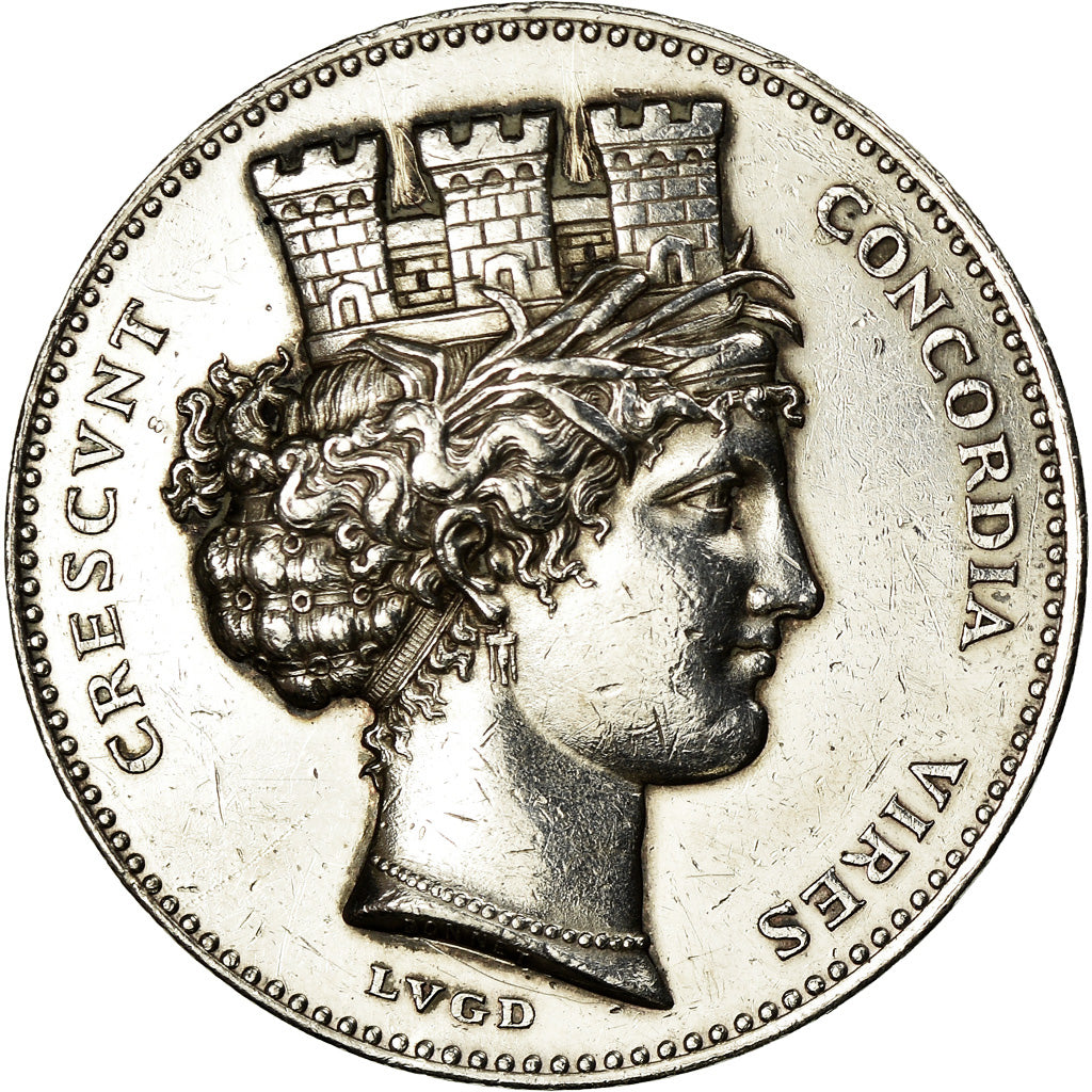 France, Token, Lyon, Fabrique Lyonnaise, Chambre Syndicale, 1868, Bonnet