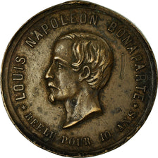 France, Token, Réélection de Louis Napoléon Bonaparte, 1851, EF(40-45)