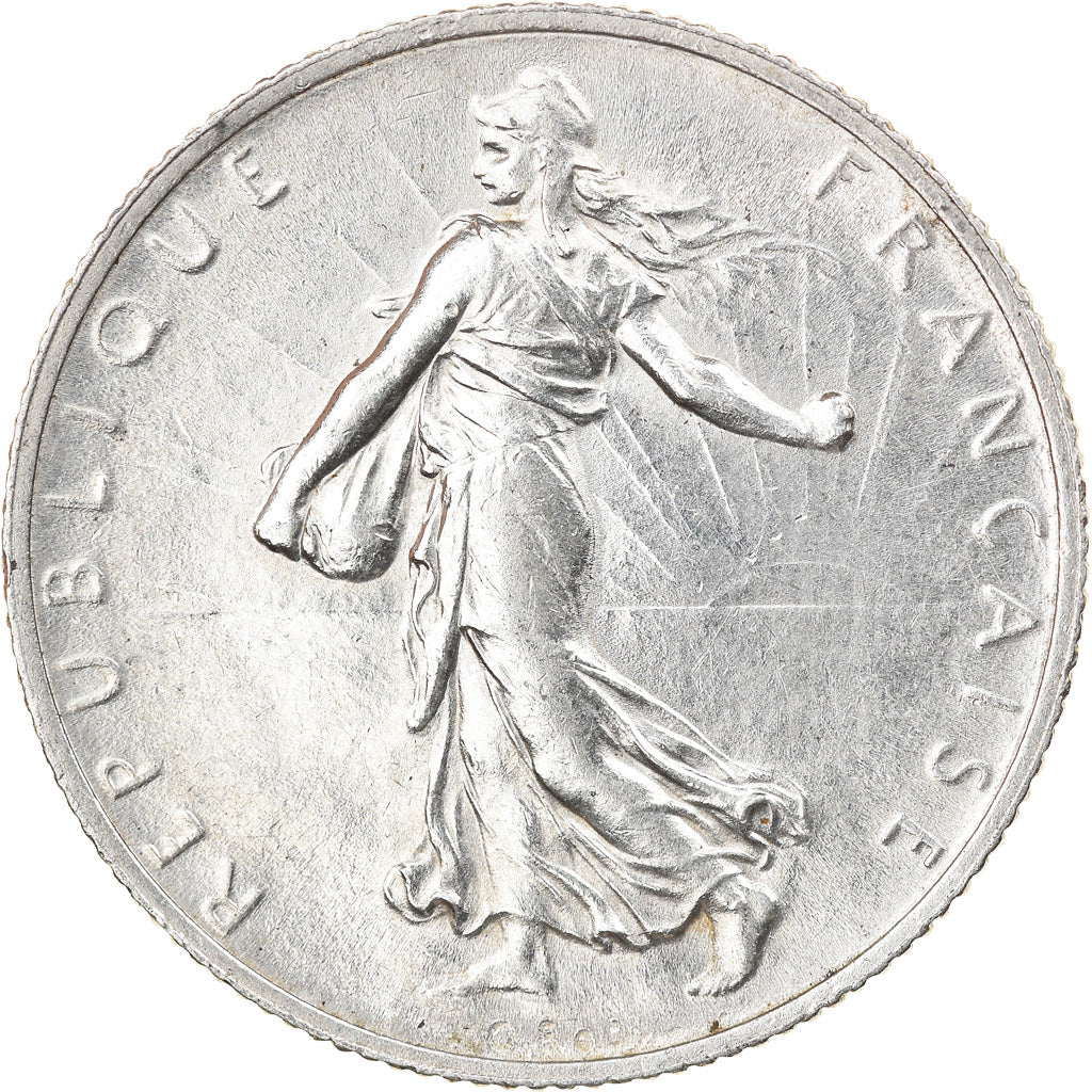 Coin, France, Semeuse, 2 Francs, 1916, Paris, MS(60-62), Silver, KM:845.1