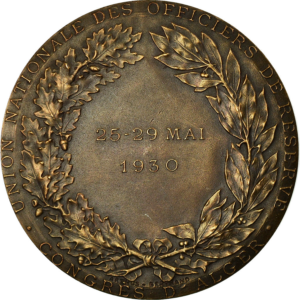 Algeria, Medal, Union Nationale des Officiers de Réserve, Congrès d'Alger