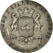 France, Token, Savings Bank, Caisse d'Epargne de Vannes, 1835, MS(60-62), Silver