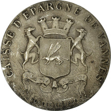 França, Token, Banco de Poupança, Caisse d'Epargne de Vannes, 1835, AU(55-58)