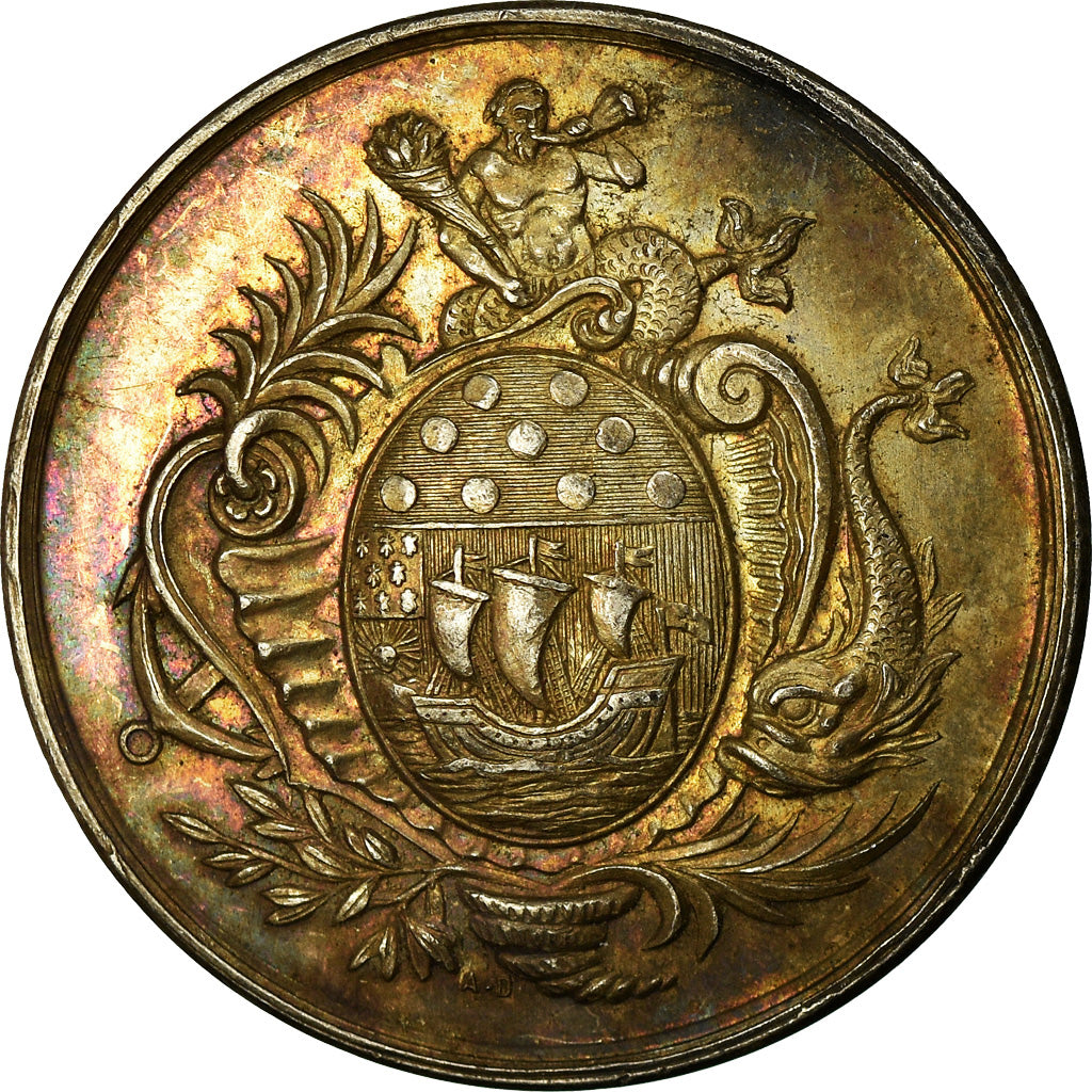France, Token, Savings Bank, Caisse d'Épargne de Lorient, 1834, MS(60-62)