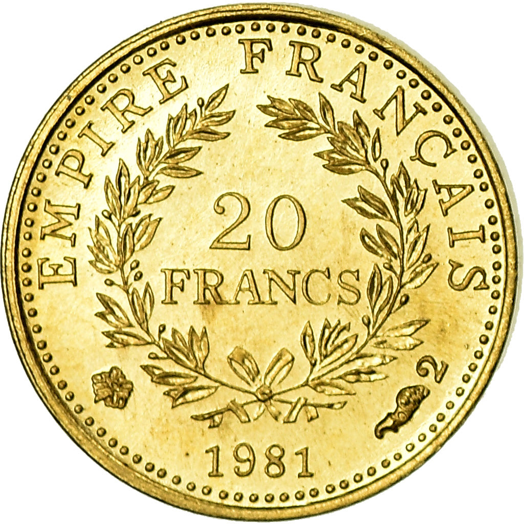 France, Medal, Mini-Napoléon, History, 1981, MS(65-70), Gold