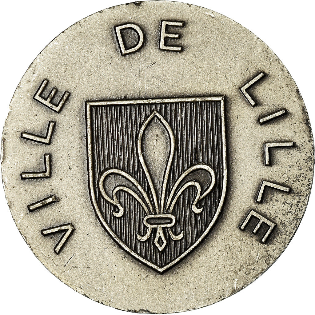 France, Medal, Ville de Lille, Drago, AU(55-58), Silvered bronze