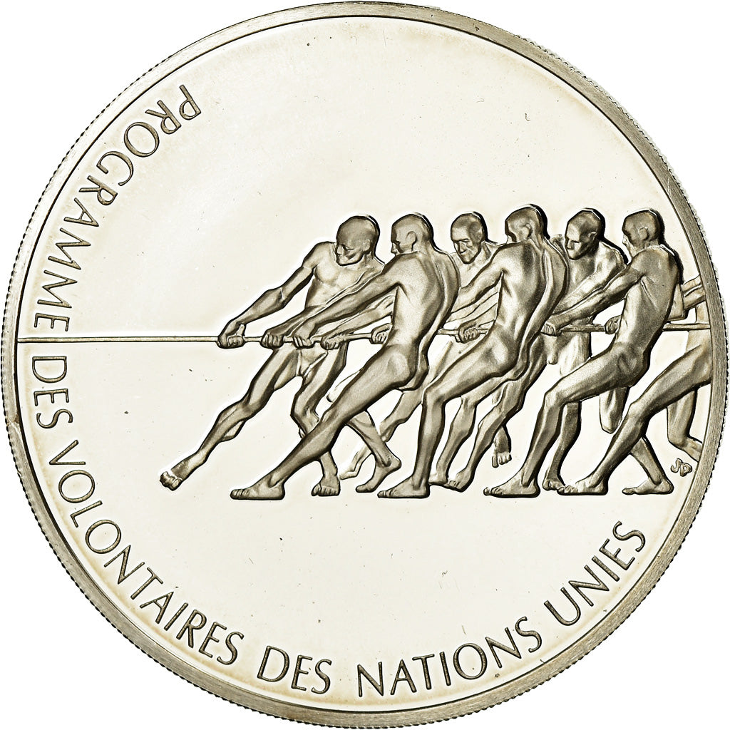 France, Medal, Programme des Volontaires des Nations Unies, 1973, MS(65-70)