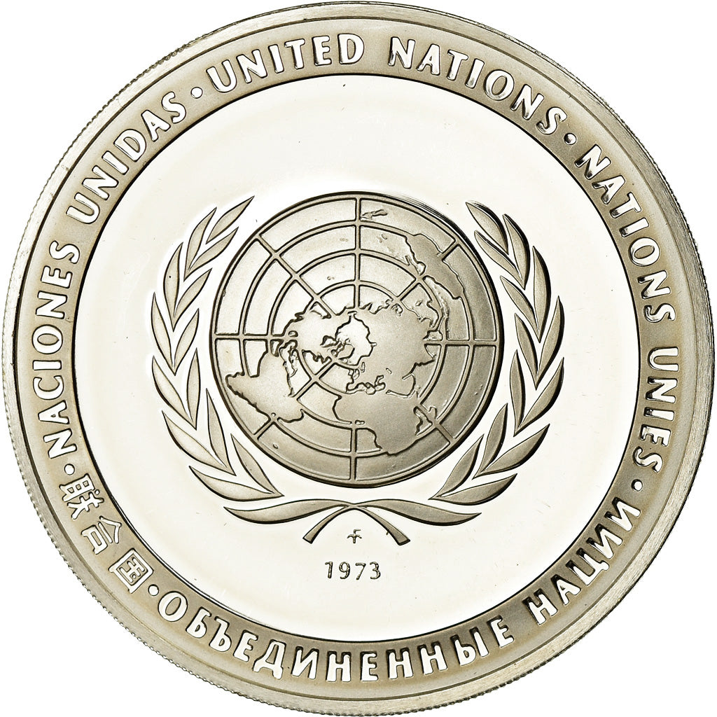 France, Medal, Programme des Volontaires des Nations Unies, 1973, MS(65-70)