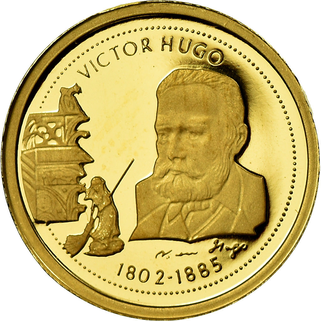 France, Medal, Victor Hugo, Arts & Culture, MS(65-70), Gold