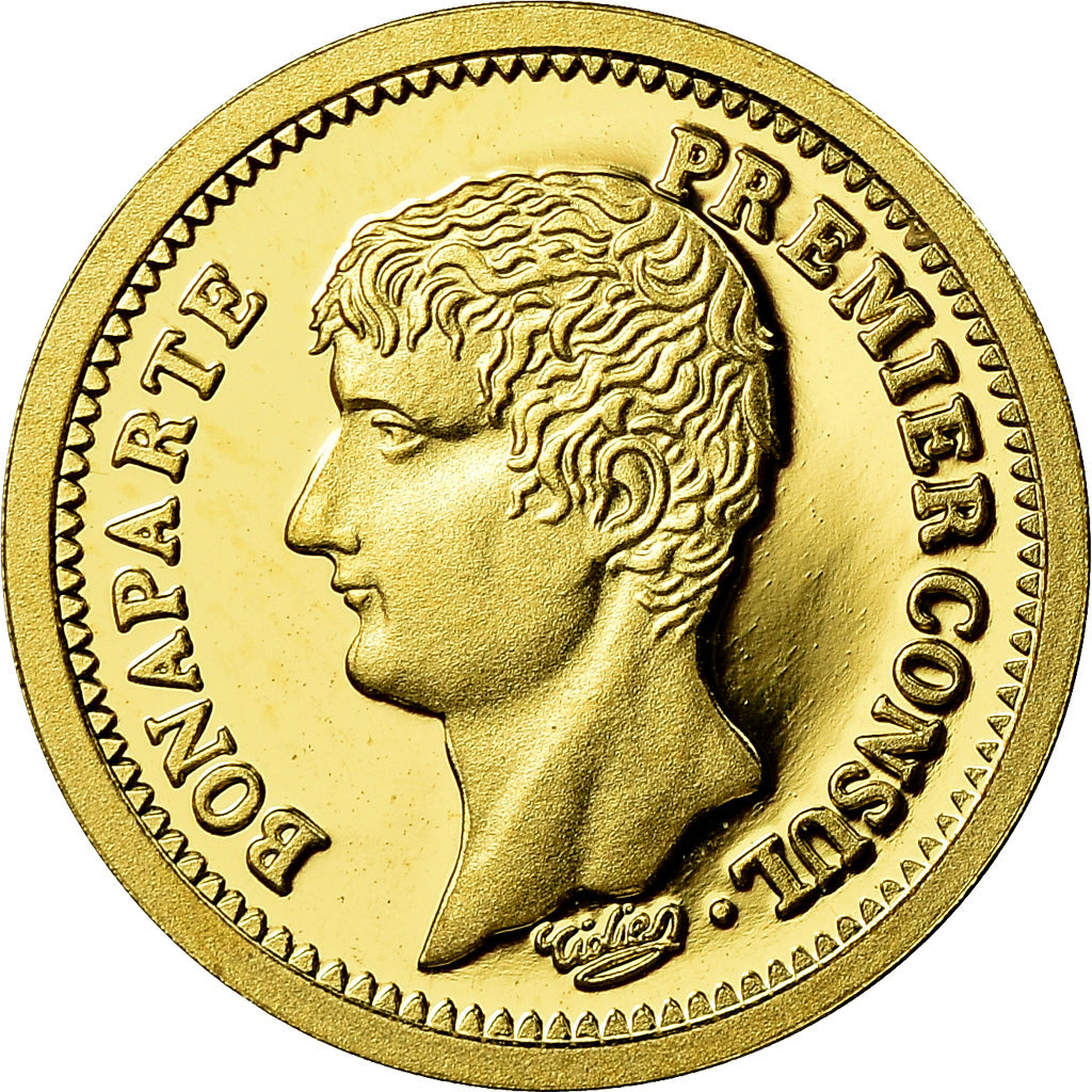 France, Médaille, Reproduction, 20 francs Or Bonaparte, An 12 A, History, FDC
