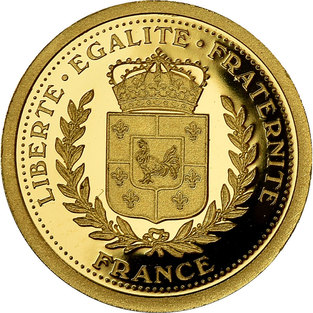 France, Medal, Nouveau Franc De Gaulle, History, MS(65-70), Gold