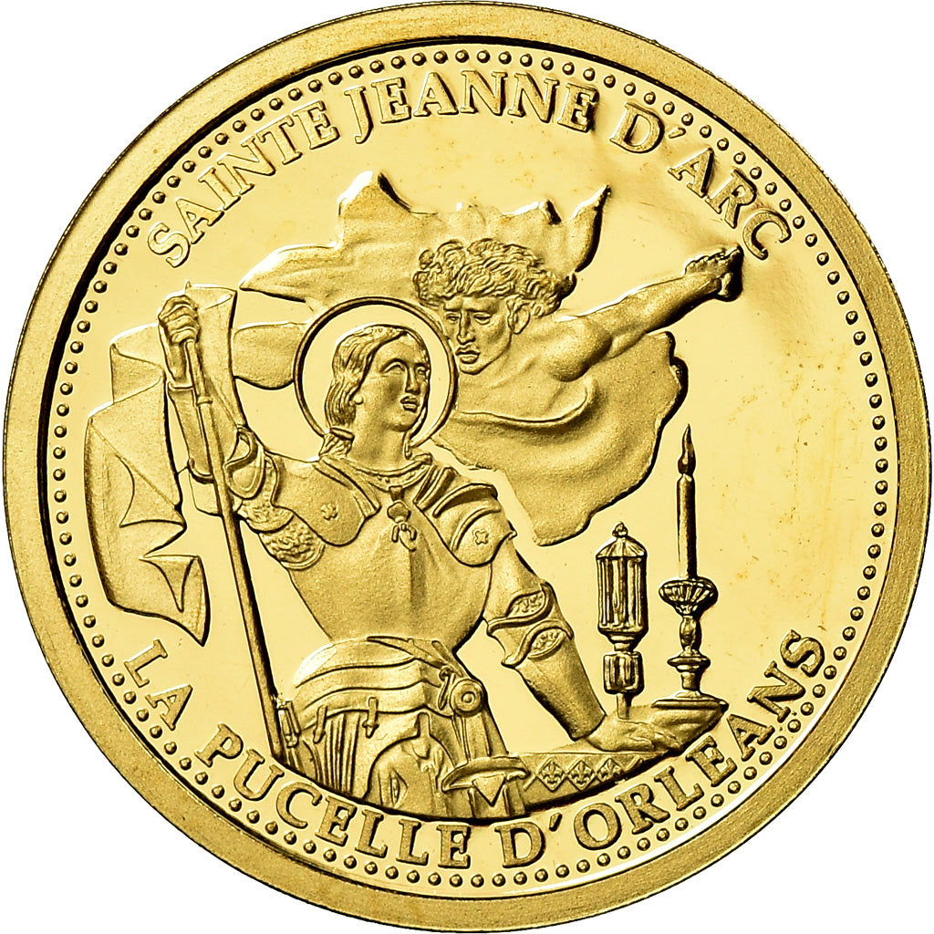 France, Médaille, Jeanne d'Arc et l'Archange Saint-Michel, History, FDC, Or