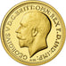 France, Medal, Réplique Souverain Georges V, MS(65-70), Gold