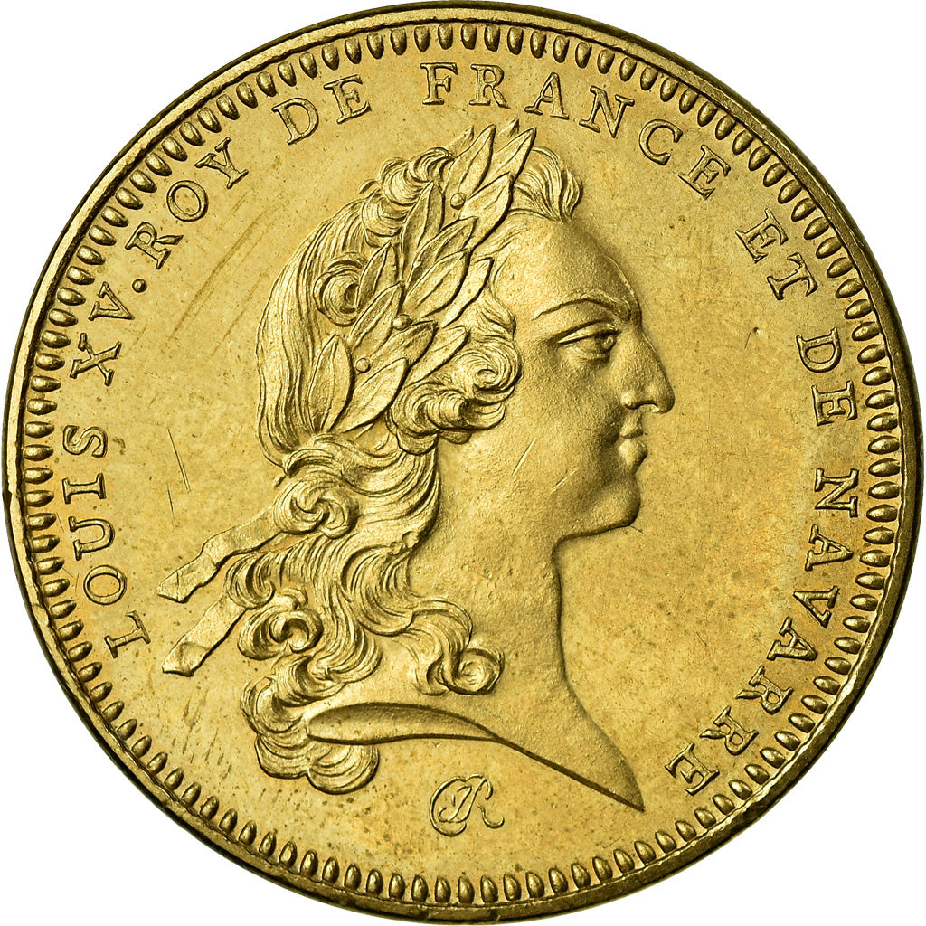 Francja, Medal, Roi de France, Louis XV, Historia, Piéfort, MS(65-70)