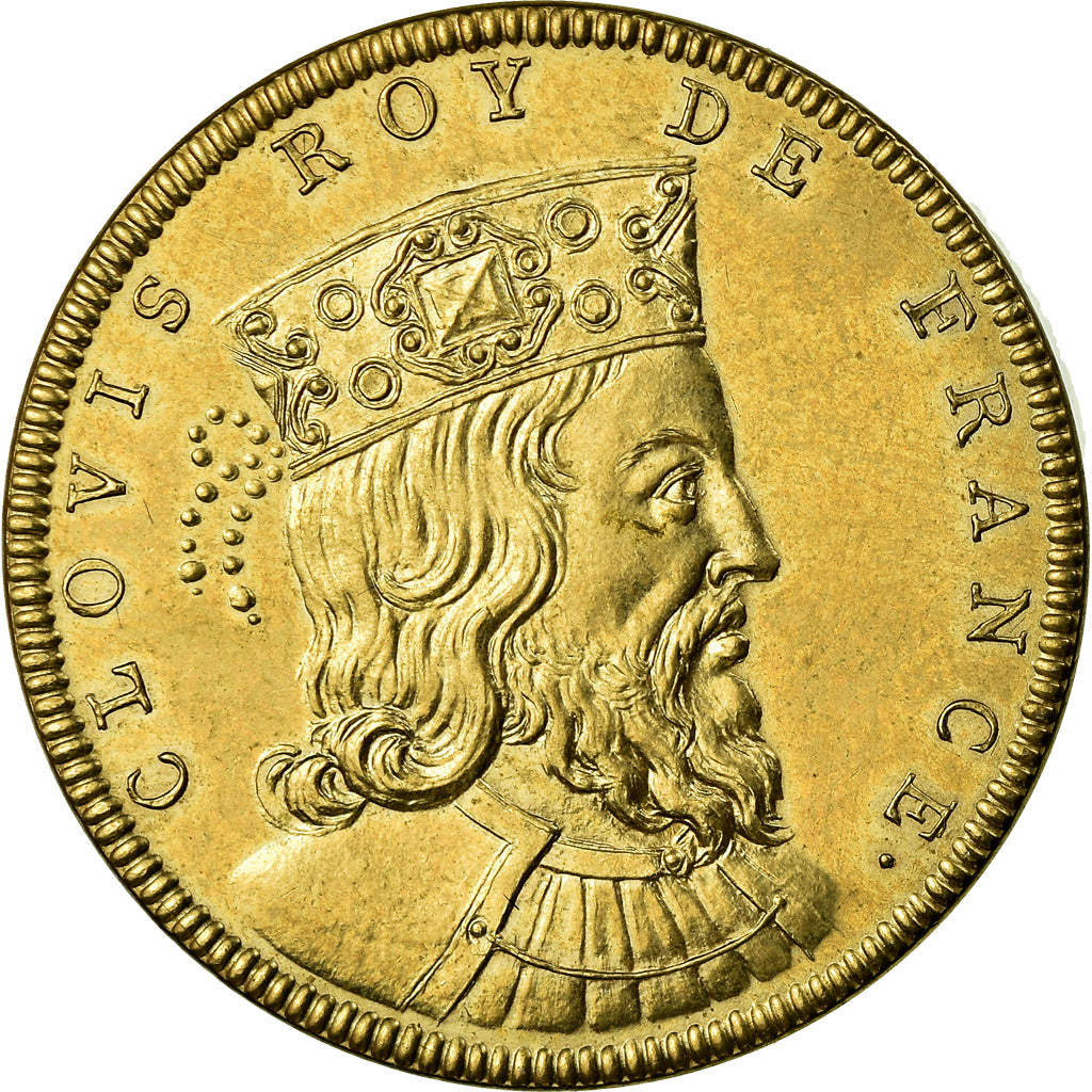 Frankrijk, Medaille, Les Rois de France, Clovis, History, Piéfort, FDC