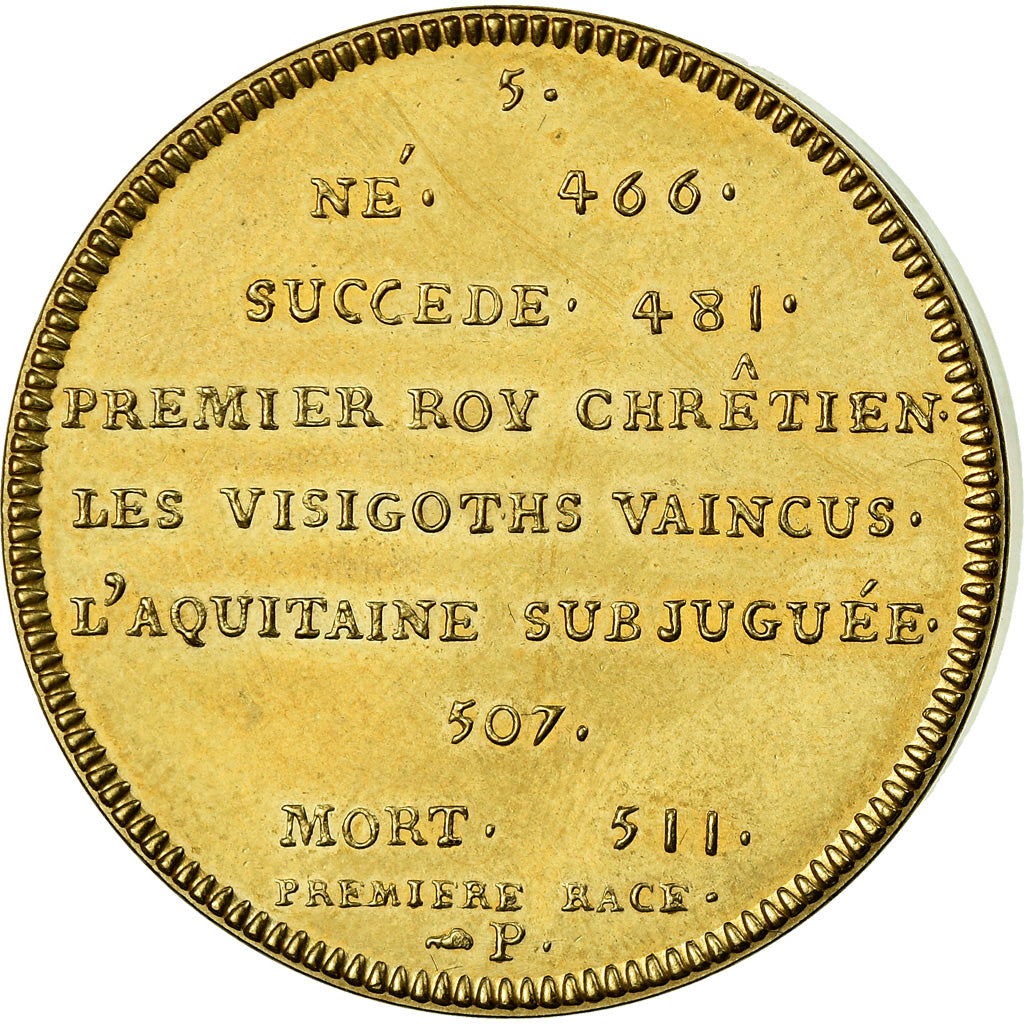 Frankrijk, Medaille, Les Rois de France, Clovis, History, Piéfort, FDC