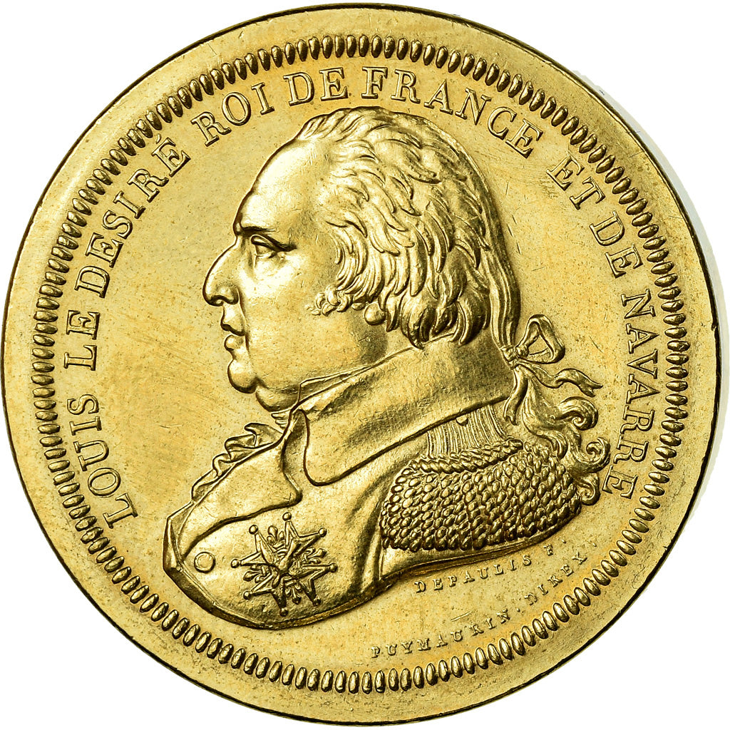 Frankreich, Medaille, Les rois de France, Louis XVIII, History, Piéfort, STGL
