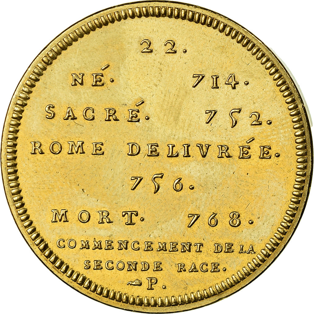 France, Medal, Les Rois de France, Pépin le Bref, History, Piéfort, MS(65-70)