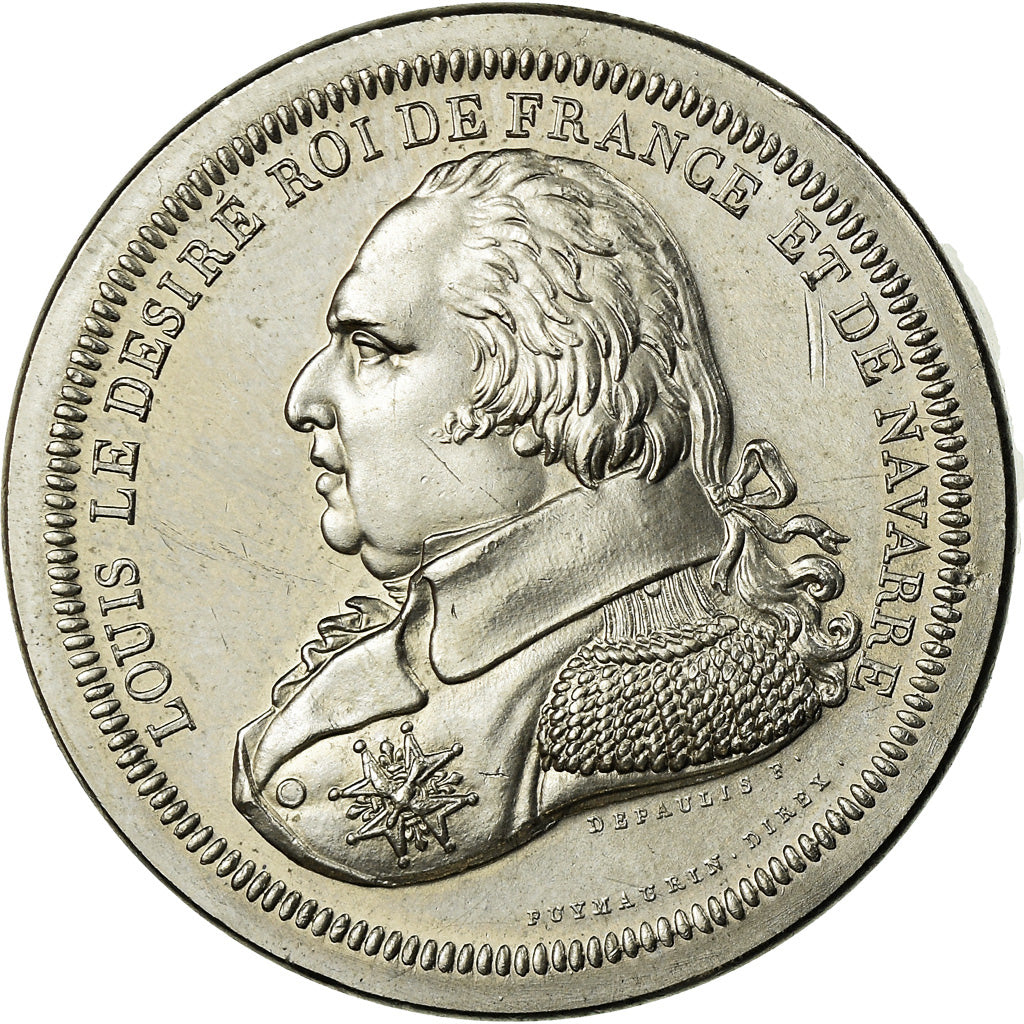Francia, medaglia, Les rois de France, Louis XVIII, History, Piéfort, FDC