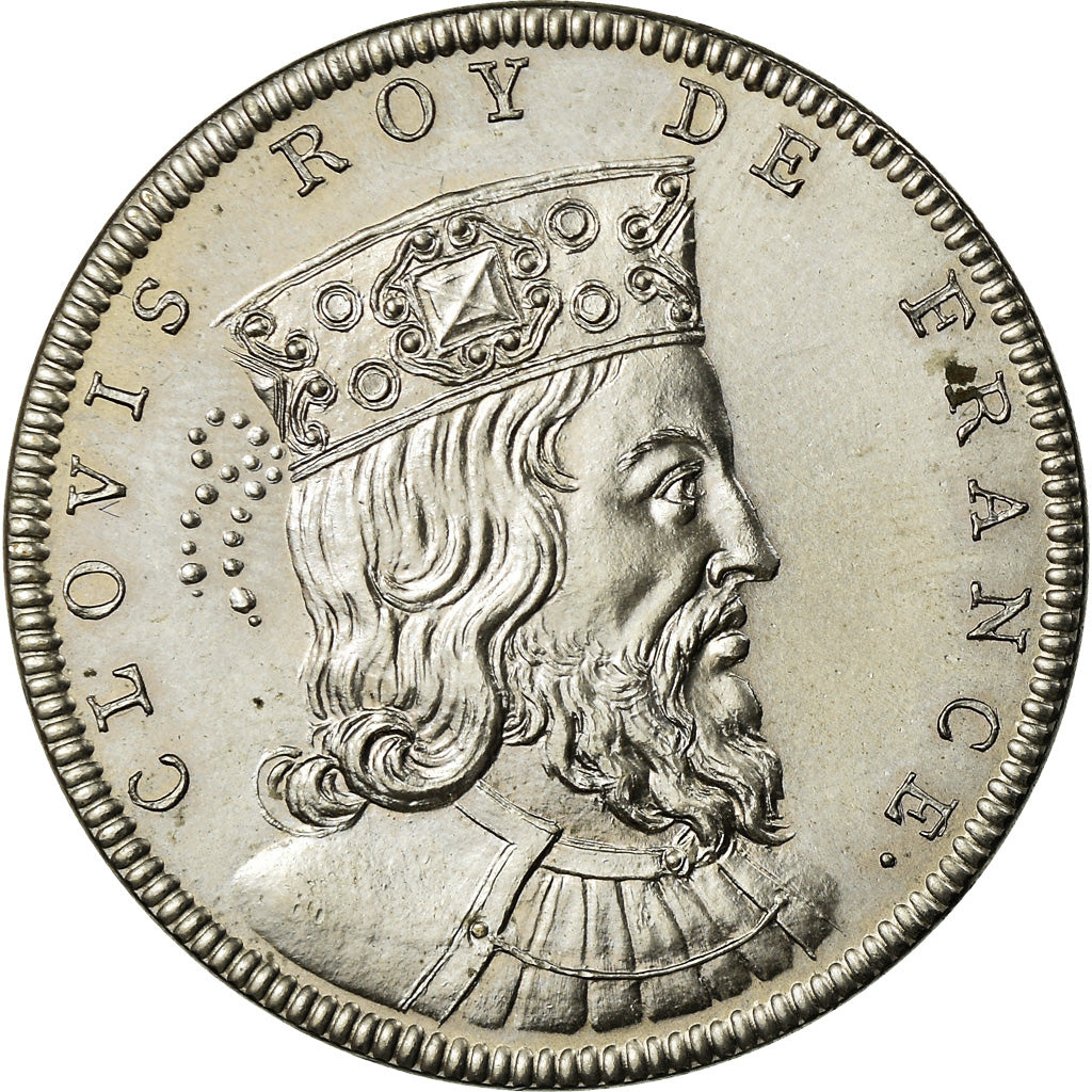 Frankrijk, Medaille, Les Rois de France, Clovis, History, Piéfort, FDC