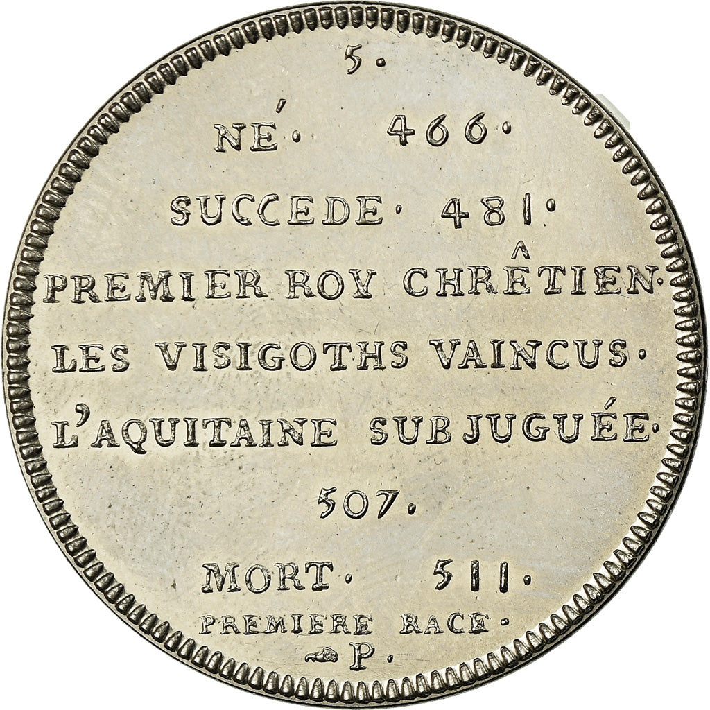 Frankrijk, Medaille, Les Rois de France, Clovis, History, Piéfort, FDC