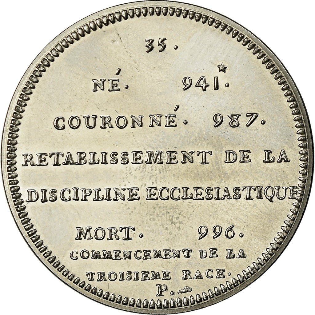 Francia, medalla, Les Rois de France, Hugues Capet, History, Piéfort, FDC